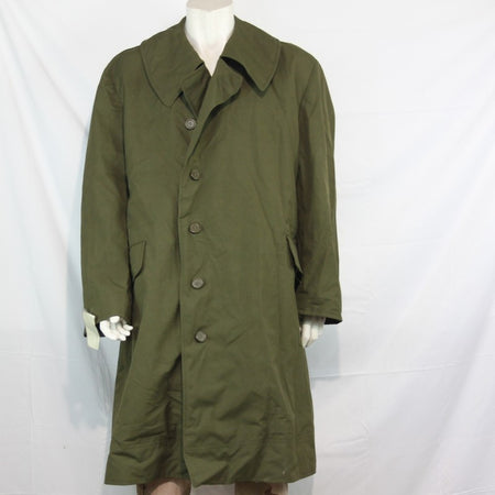 Genuine Surplus Czech Military Overcoat Green Army 46-48" (3335)