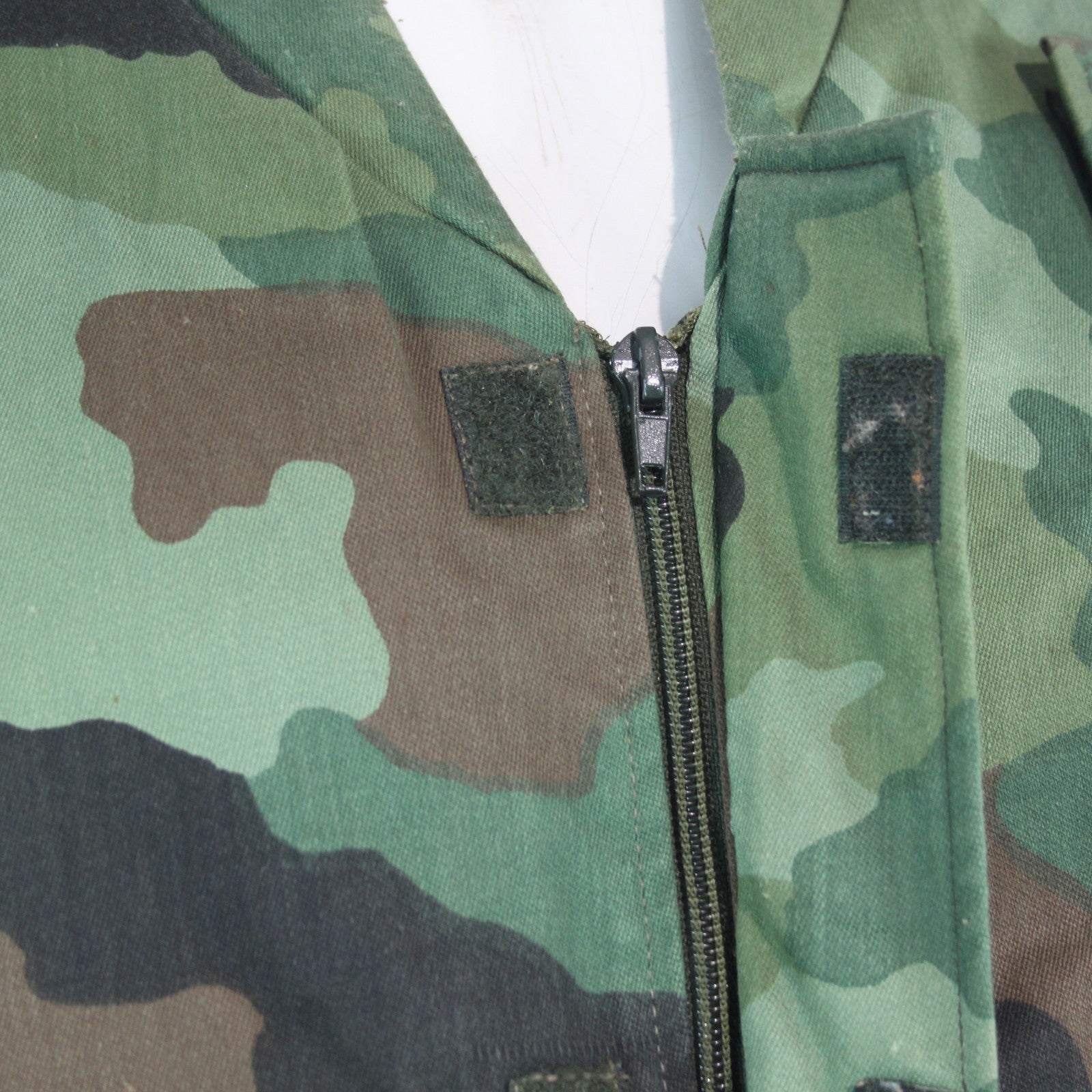 Serbian Army Faux Fur Lined Waistcoat Gilet Vest Camouflage 44" XL (3975)