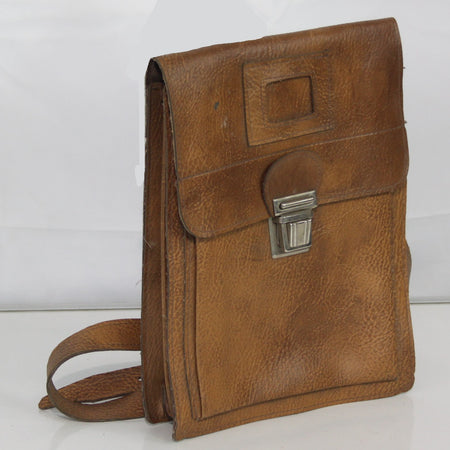 Genuine Surplus Vintage Hungarian Army Military Map Case Leather Tan (3439)