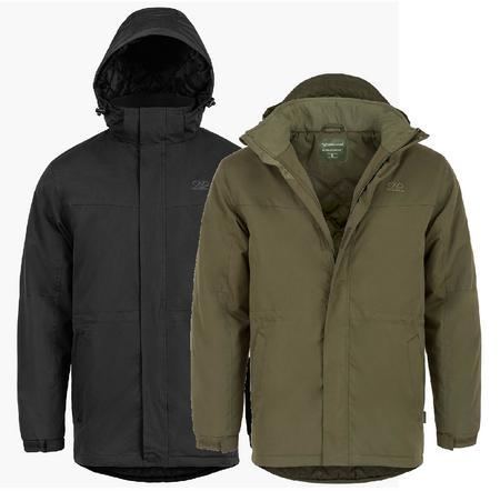 Highlander Boreas Winter Padded Jacket Black Olive Quilted Insulated