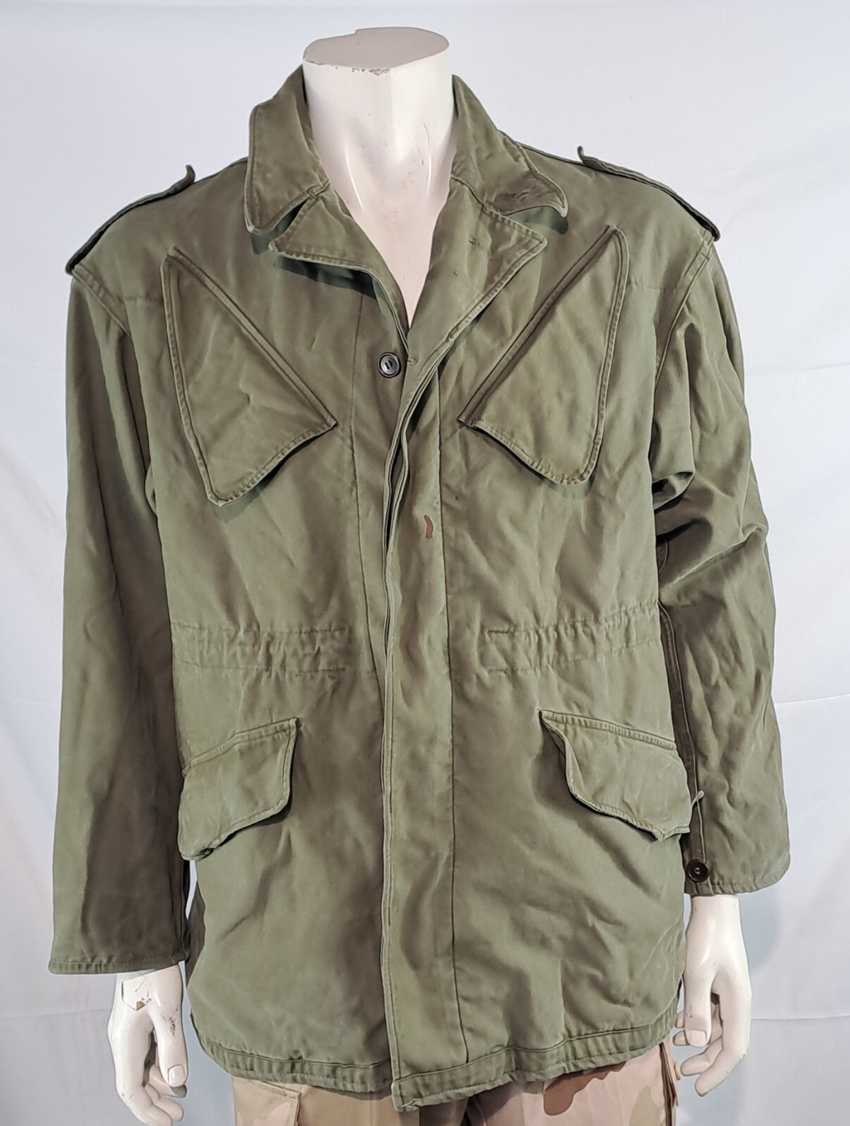 Genuine Surplus Dutch NATO Canvas Jacket Olive Green Grade 2 (2522)