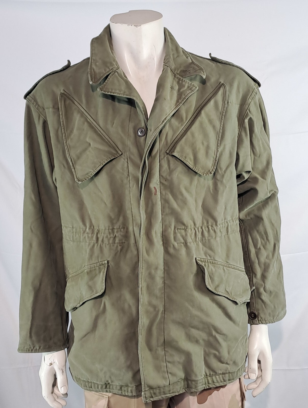 Genuine Surplus Dutch NATO Canvas Jacket Olive Green Grade 2 (2522)