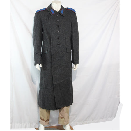 Vintage Bulgarian Army Soviet Era Greatcoat Coat Genuine Surplus 36-38" (3877)