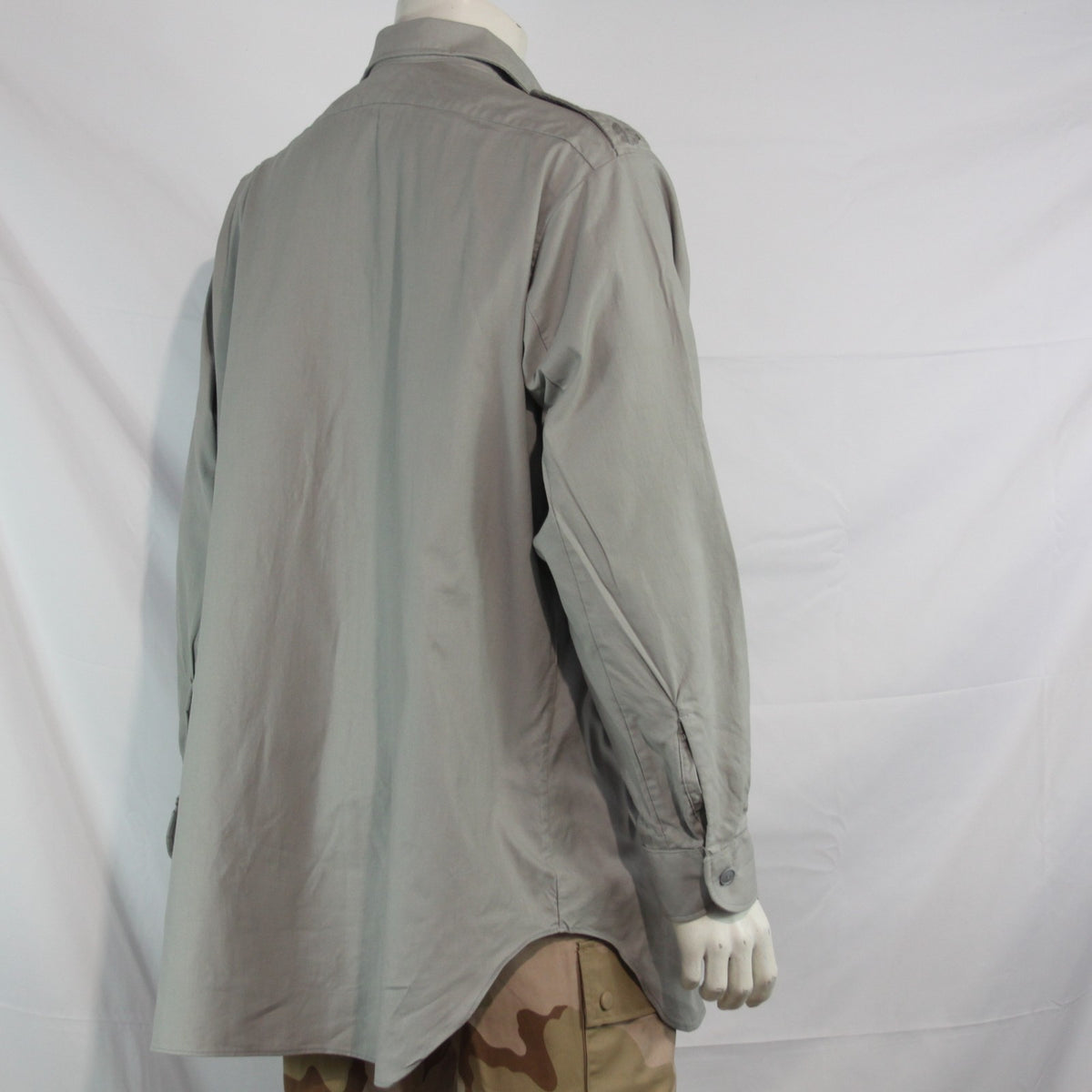 Genuine Surplus Spanish Army Grey Shirt Eagle Epaulettes 48-50" Chest (3618)