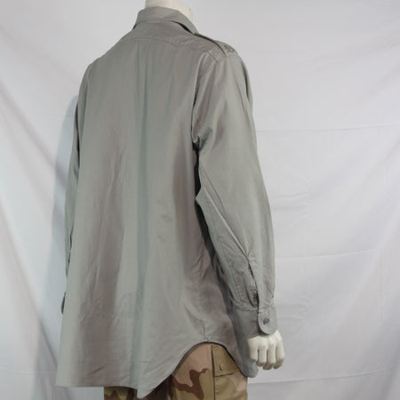 Genuine Surplus Spanish Army Grey Shirt Eagle Epaulettes 48-50" Chest (3618)