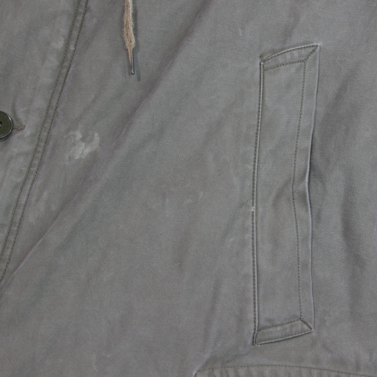 Vintage German Army Olive Parka Genuine Surplus Winter Coat Lined 44-46" (3810)