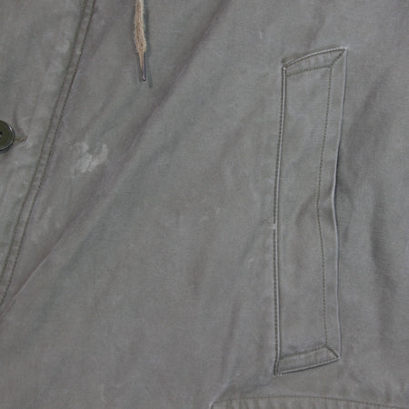 Vintage German Army Olive Parka Genuine Surplus Winter Coat Lined 44-46" (3810)