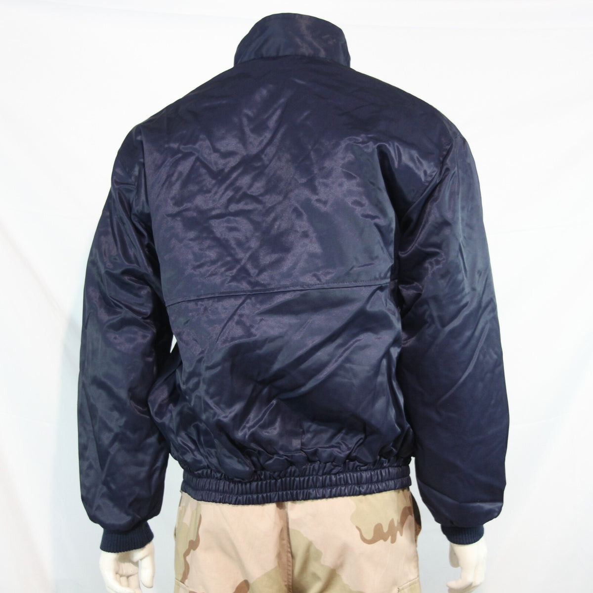 Genuine Surplus French Military Bomber Jacket Pilot Style Navy 44" (3211)