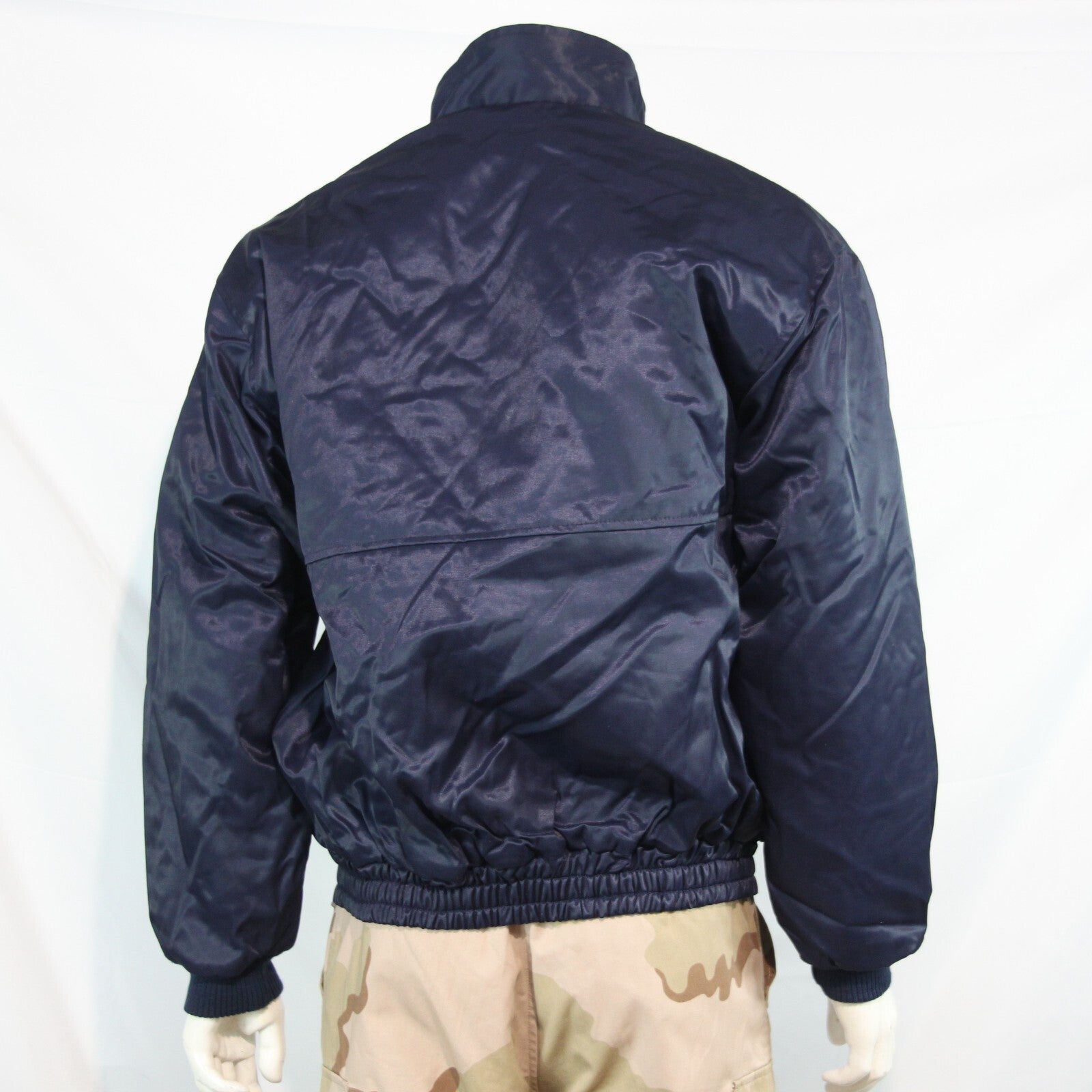 Genuine Surplus French Military Bomber Jacket Pilot Style Navy 44" (3211)