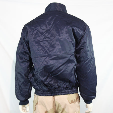 Genuine Surplus French Military Bomber Jacket Pilot Style Navy 44" (3211)