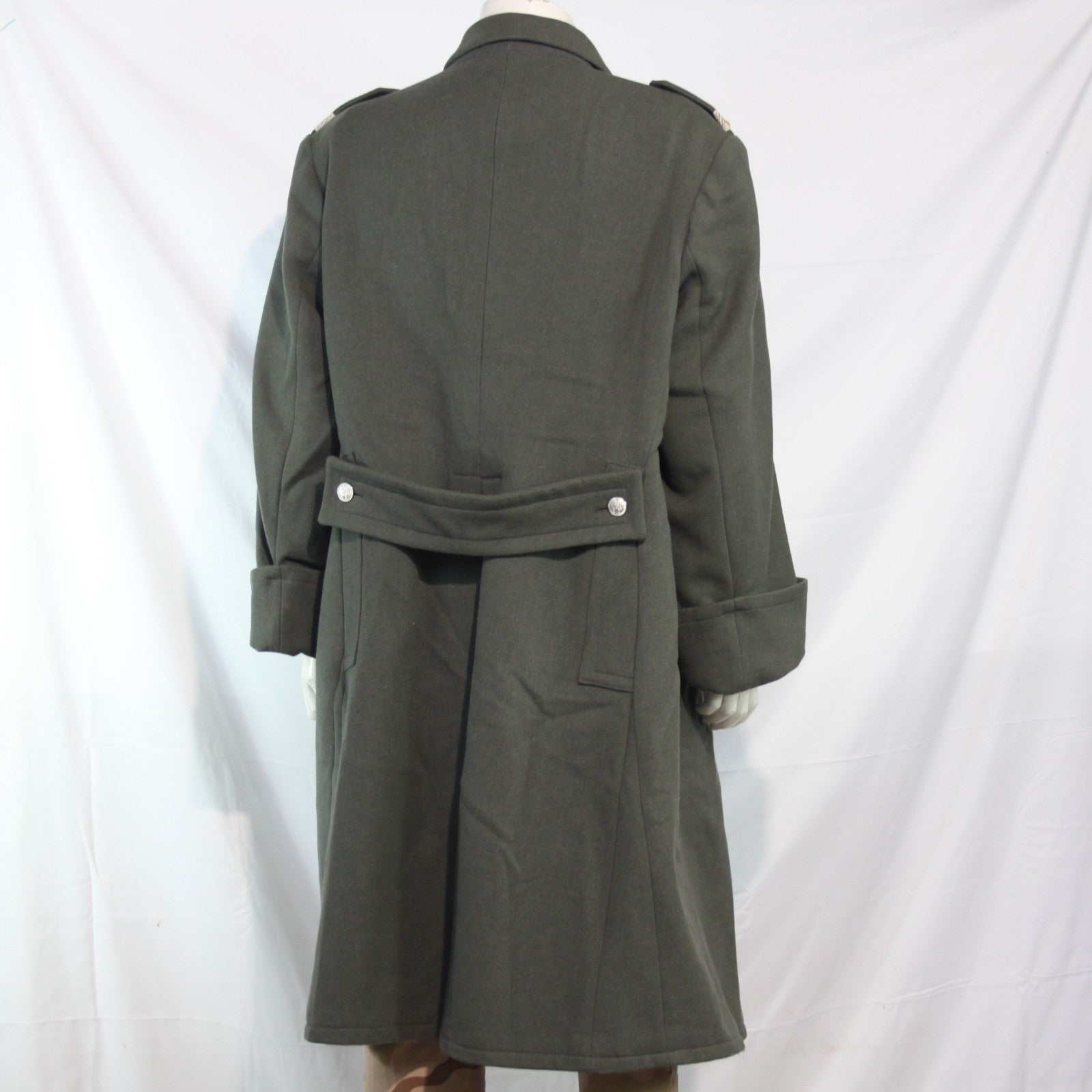 48-50" Austrian Army Officers Wool Greatcoat Genuine Surplus Overcoat Mens(3510)