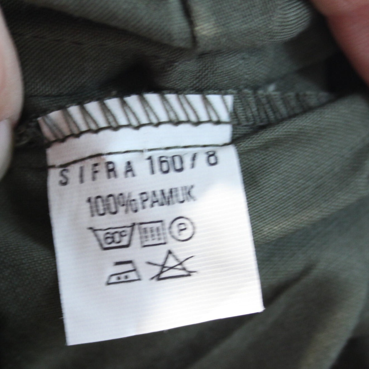 Genuine Surplus Croatian Army /Police 100% Cotton Shirt Plain Green 3312
