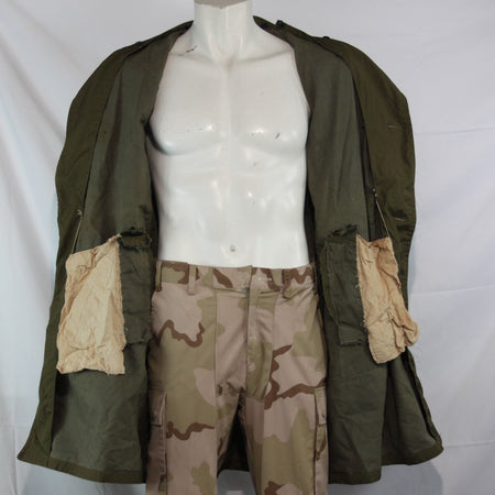 Mens Soviet Cold War Romanian Overcoat Genuine Surplus 42-44" Chest (3602)