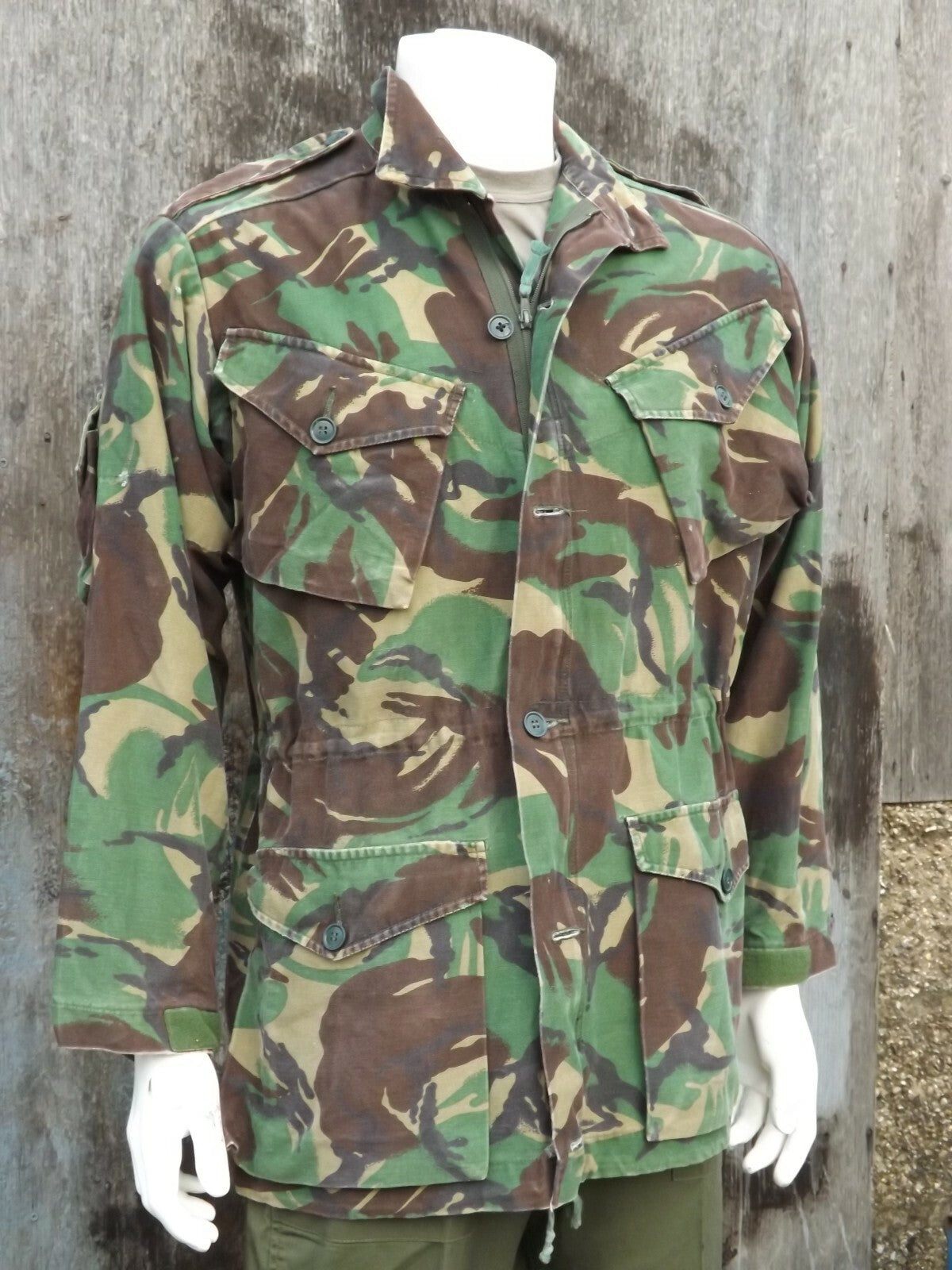 Genuine Surplus Vintage 1980's British Camo Jacket Cotton DPM Sustainable Repair
