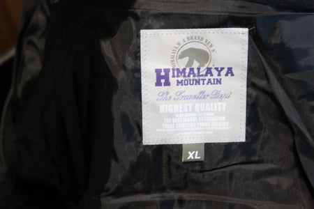 Himalaya Duffel Coat Black Fleece Winter Coat Toggles Mens XL (3799)