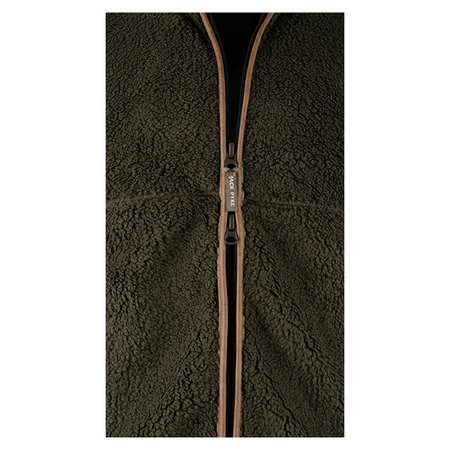 ED Jack Pyke Countryman Chunky Fleece Gilet Double Zip Front Waistcoat Olive