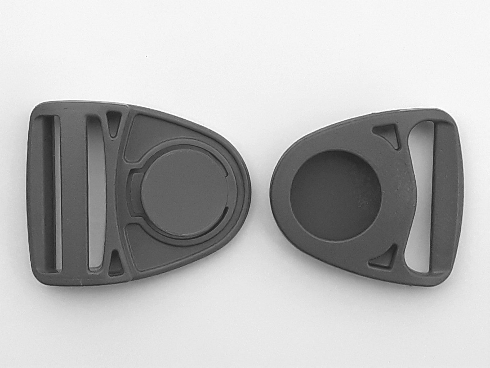 Duraflex Swinghead Buckle Centre Release Clip 40mm (Fits 40mm Strap) Grey 