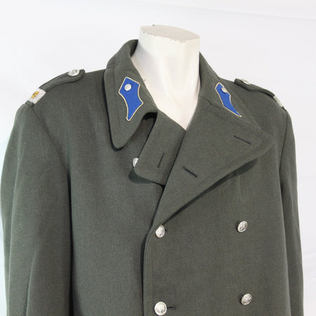 48-50" Austrian Army Officers Wool Greatcoat Genuine Surplus Overcoat Mens(3510)