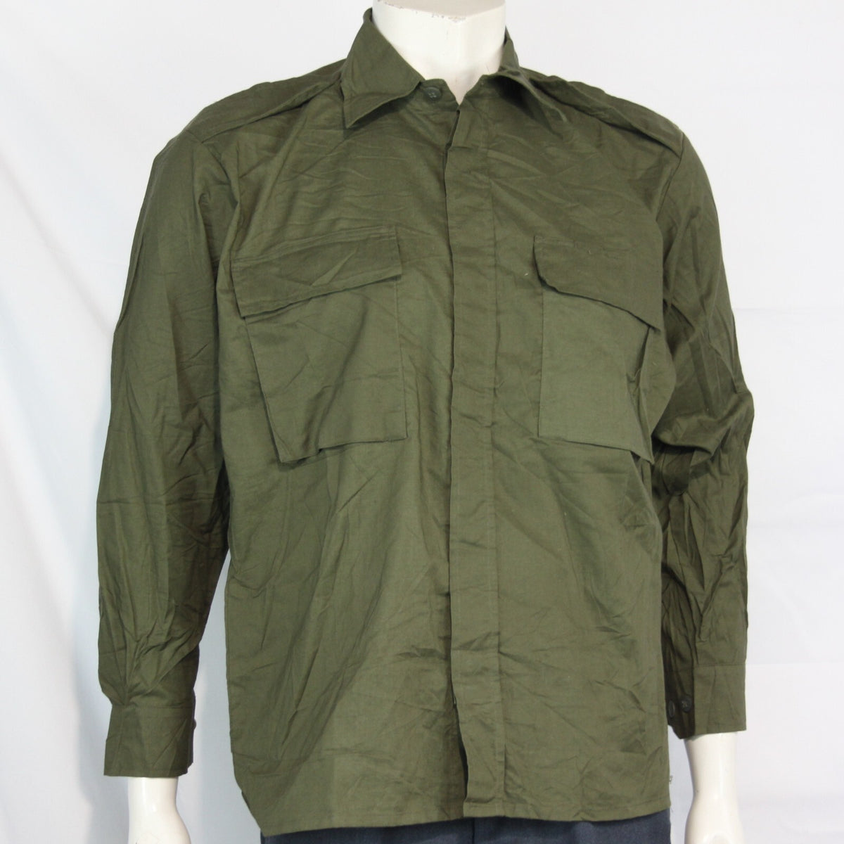 Genuine Surplus Croatian Army /Police 100% Cotton Shirt Plain Green 3312