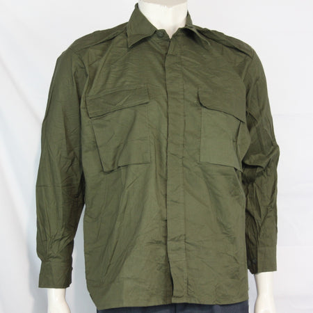 Genuine Surplus Croatian Army /Police 100% Cotton Shirt Plain Green 3312