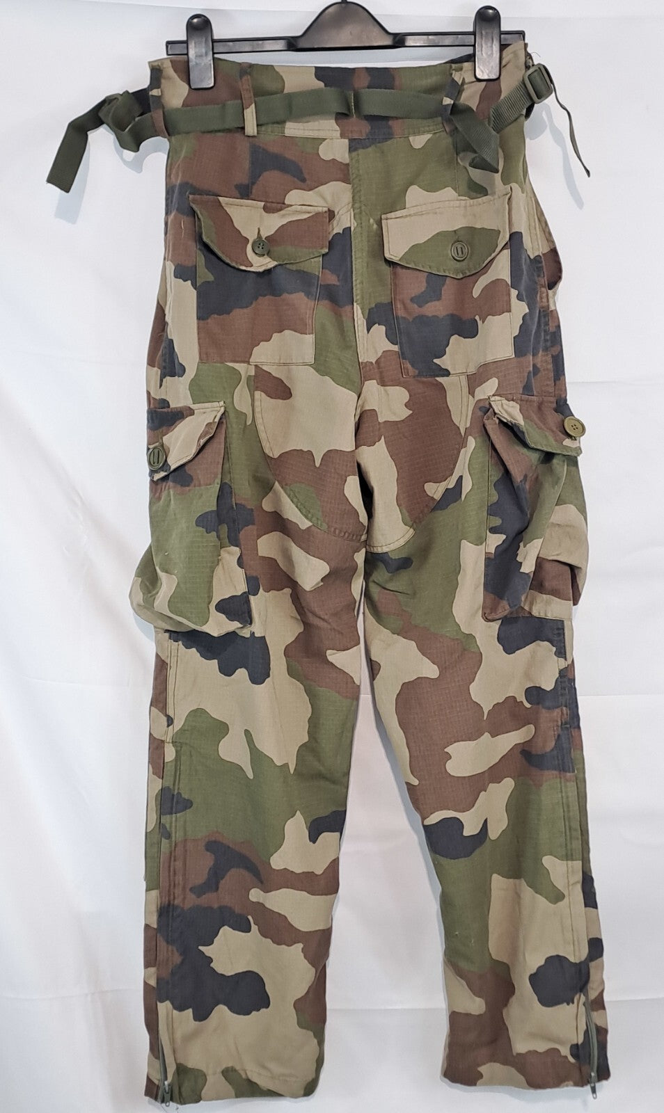 Genuine Surplus French CCE Camouflage Trousers Combats Flat Front 32-34" (3124)