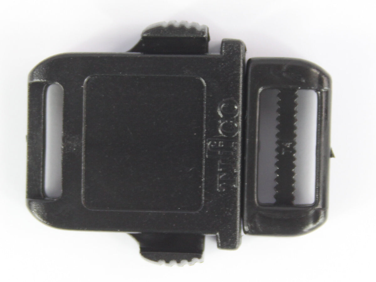 Side Release Buckles Black Plastic Clips Belts Rucksacks  Replacement All Sizes