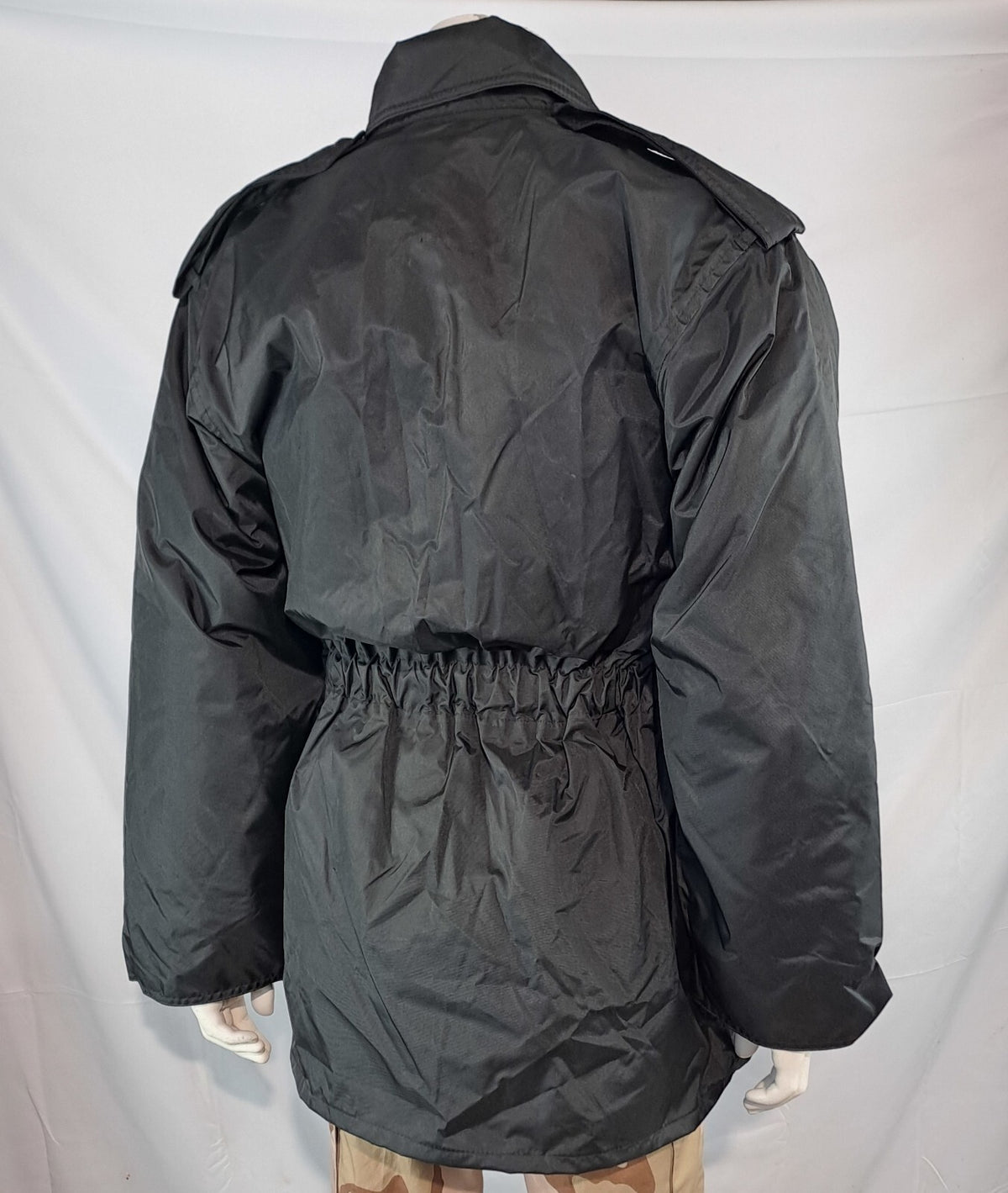 Genuine Surplus British Police Waterproof Nylon Rain Jacket Black 34-36" (2805)