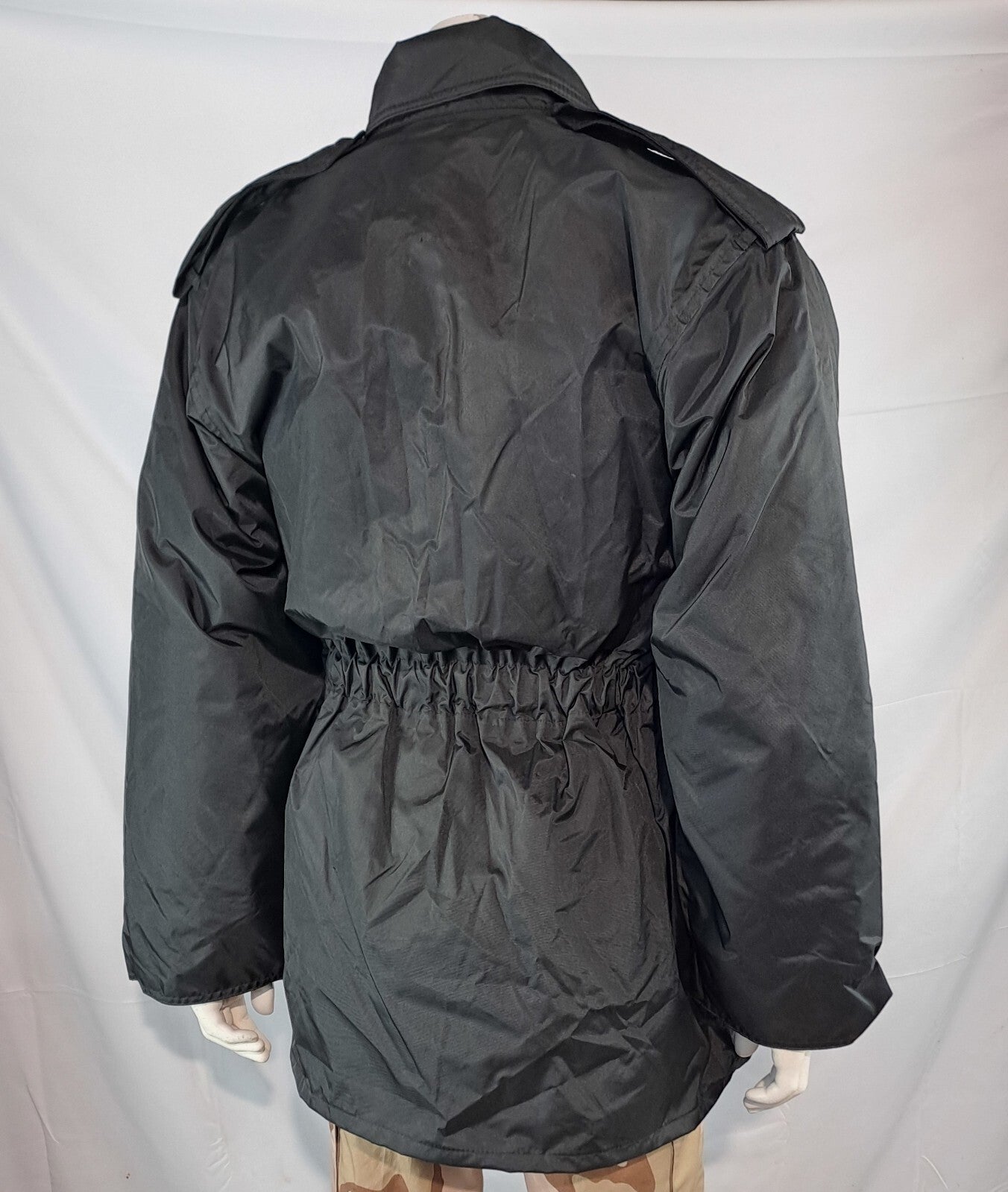 Genuine Surplus British Police Waterproof Nylon Rain Jacket Black 34-36" (2805)