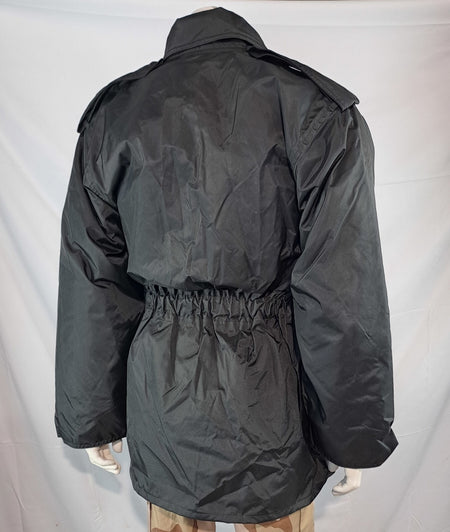 Genuine Surplus British Police Waterproof Nylon Rain Jacket Black 34-36" (2805)