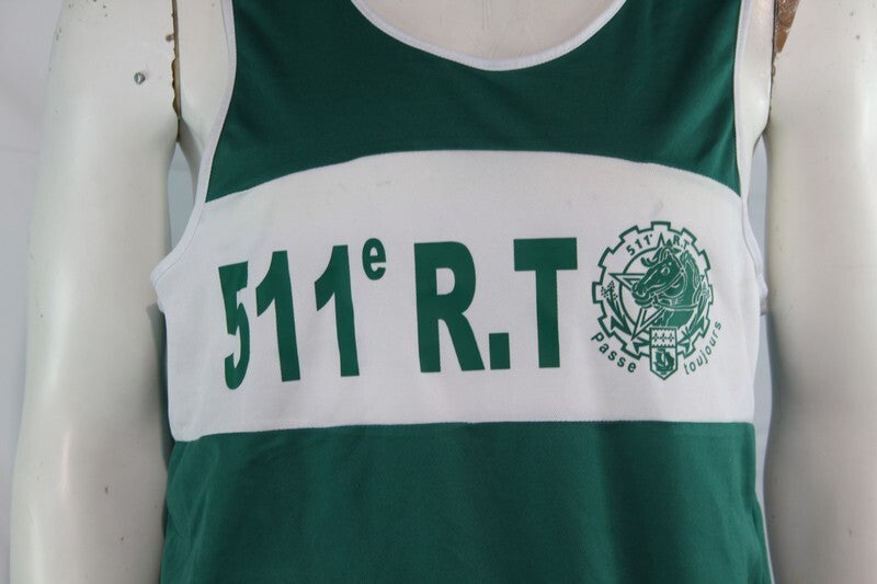 Genuine Surplus French Army Logistics Regiment Singlet Vest Large (2214)