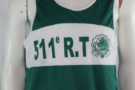 Genuine Surplus French Army Logistics Regiment Singlet Vest Large (2214)