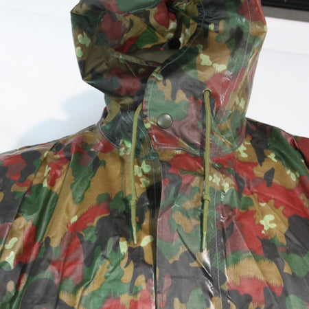 Swiss Army Poncho Cape Waterproof Rubberised Camouflage Genuine Surplus (4241)