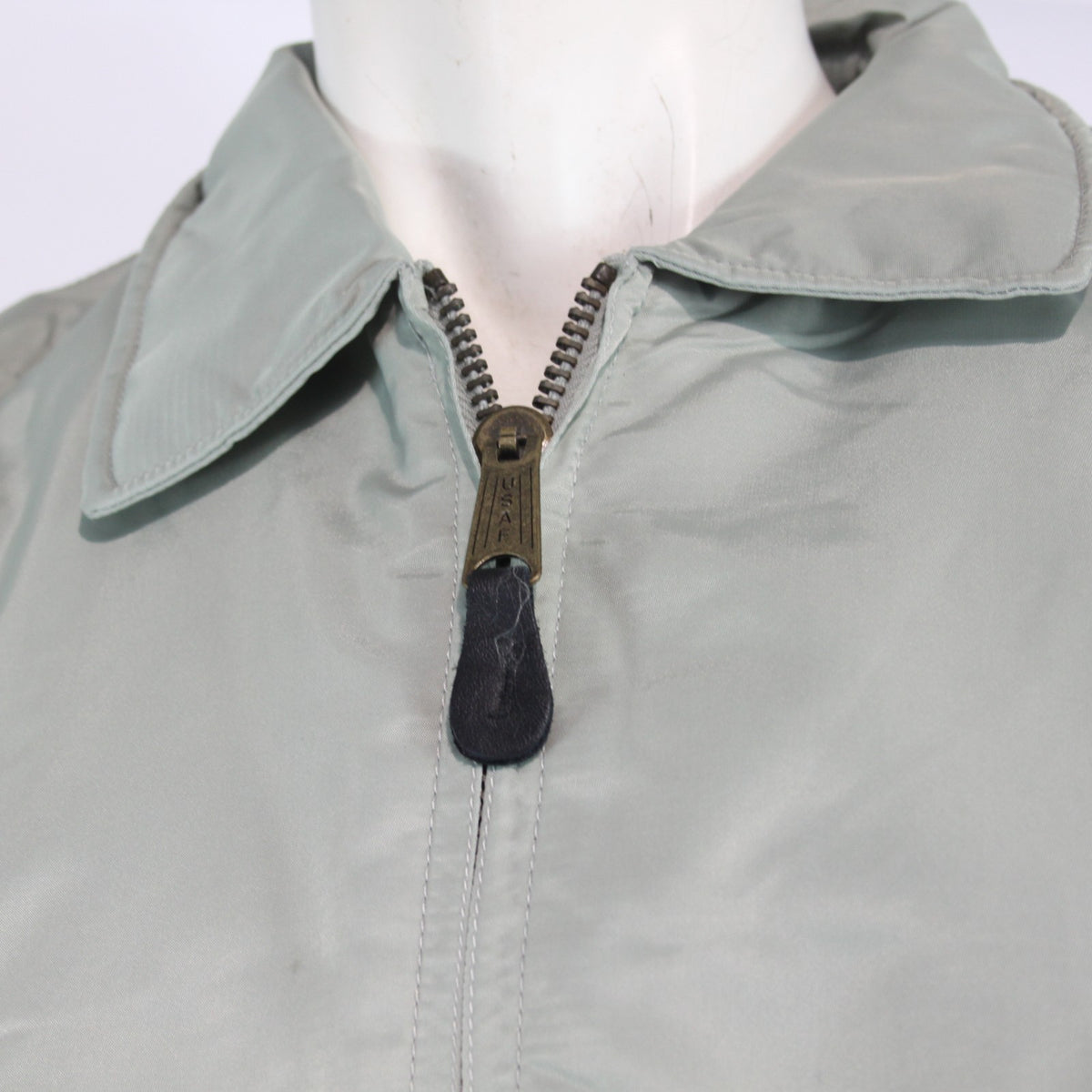 Highlander MA2 Bomber Jacket Plain Collar Padded Silver Grey Medium