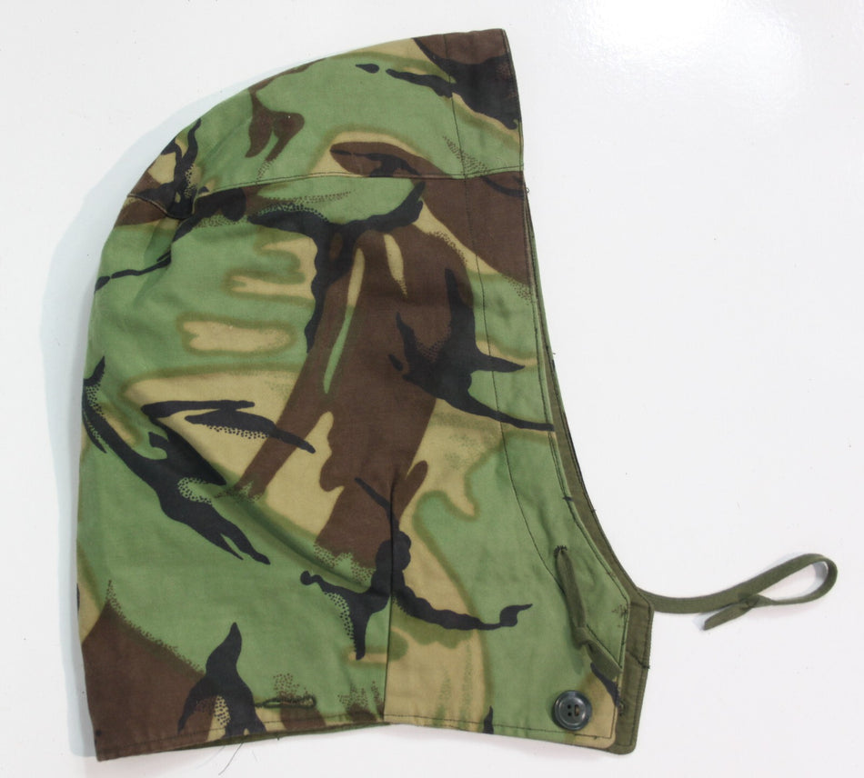 Genuine Surplus British 60's 70's Pattern Camo Jacket Button on Hood DPM Camo