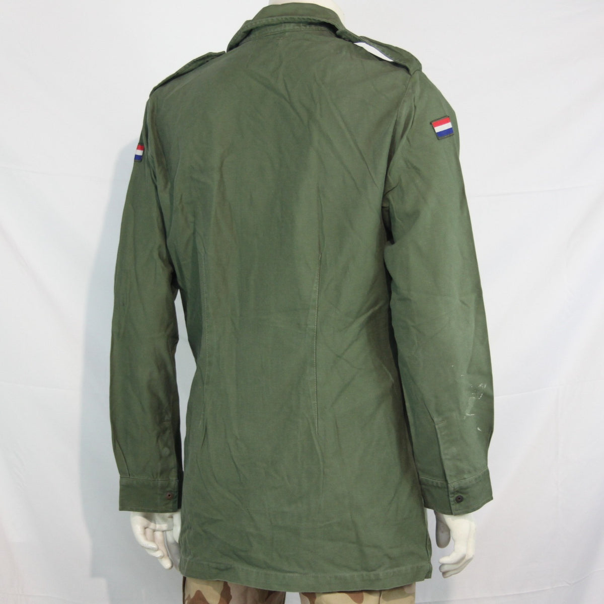 Genuine Surplus Dutch Army Olive Green Vintage Field Shirt HW Cotton  G2 (3320)