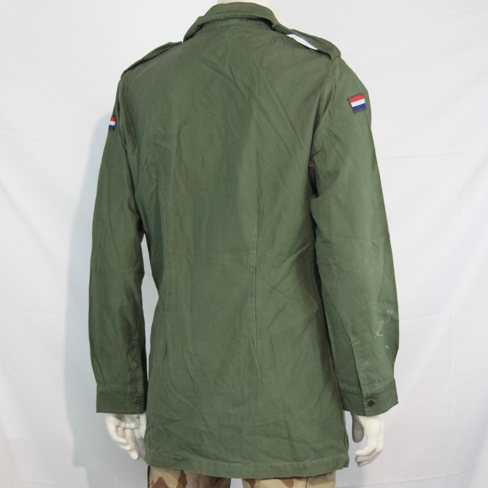 Genuine Surplus Dutch Army Olive Green Vintage Field Shirt HW Cotton  G2 (3320)