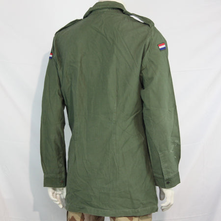 Genuine Surplus Dutch Army Olive Green Vintage Field Shirt HW Cotton  G2 (3320)