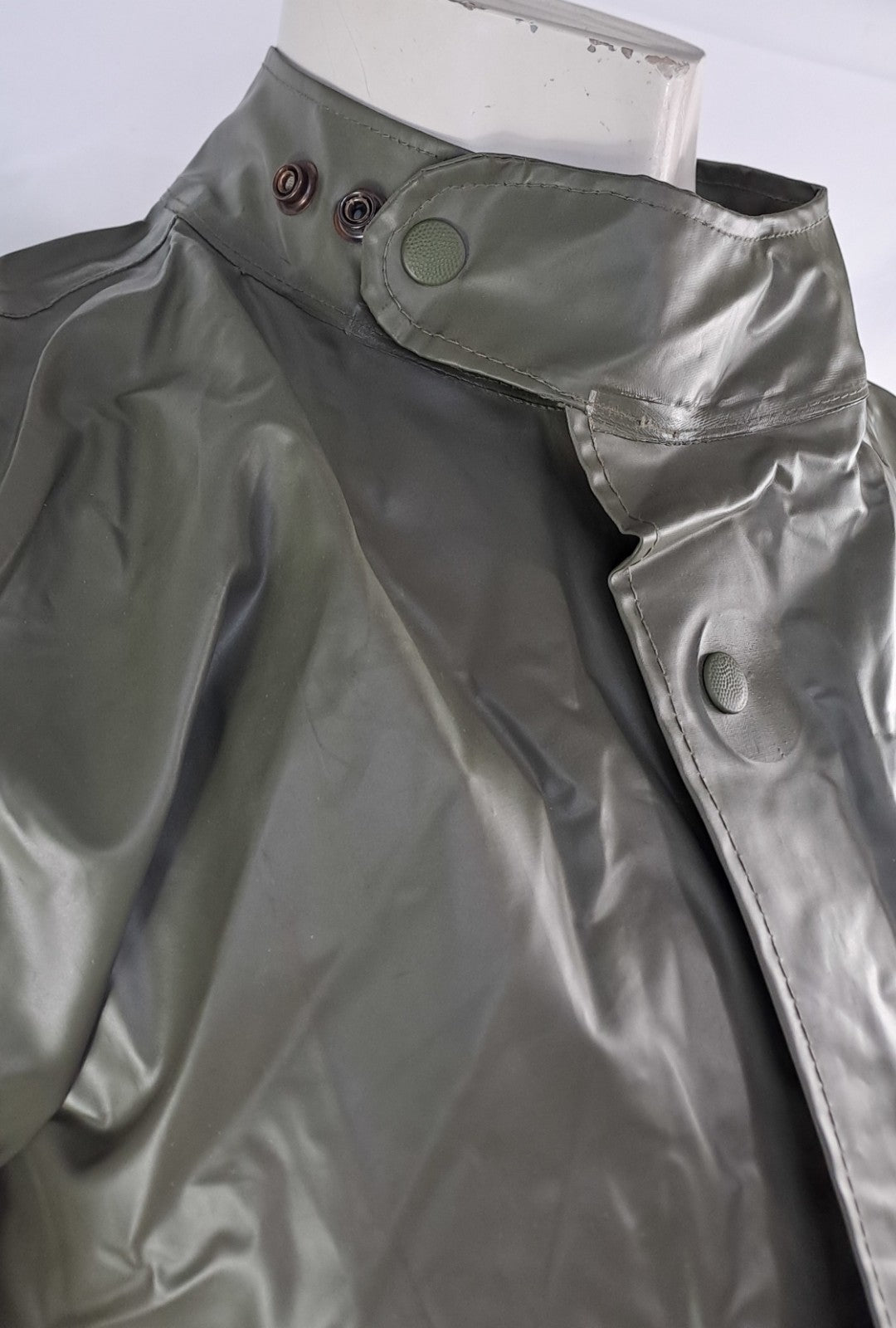 Grade 1 Waterproof PVC Bike Jacket Genuine Surplus Olive Biker G2 52-54"  (2794)