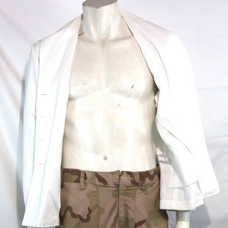 Womens Genuine Surplus French Army Dress Jacket White UK 18 (4299)