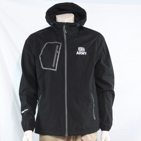 Genuine Surplus British Army Water Resistant Jacket Black Printed (4285)