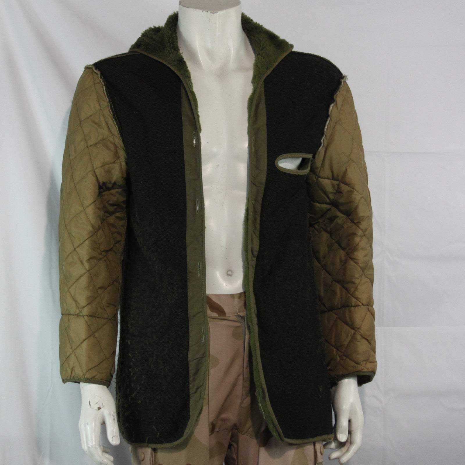 Genuine Surplus Austrian Army Parka Liner Thermal Faux Fur Quilted 44-46" (3720)