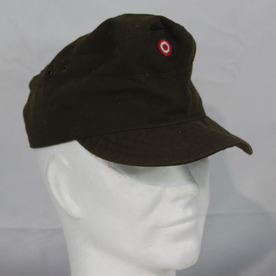Genuine Surplus Vintage Austrian Army Olive Green Poly/viscose Cap