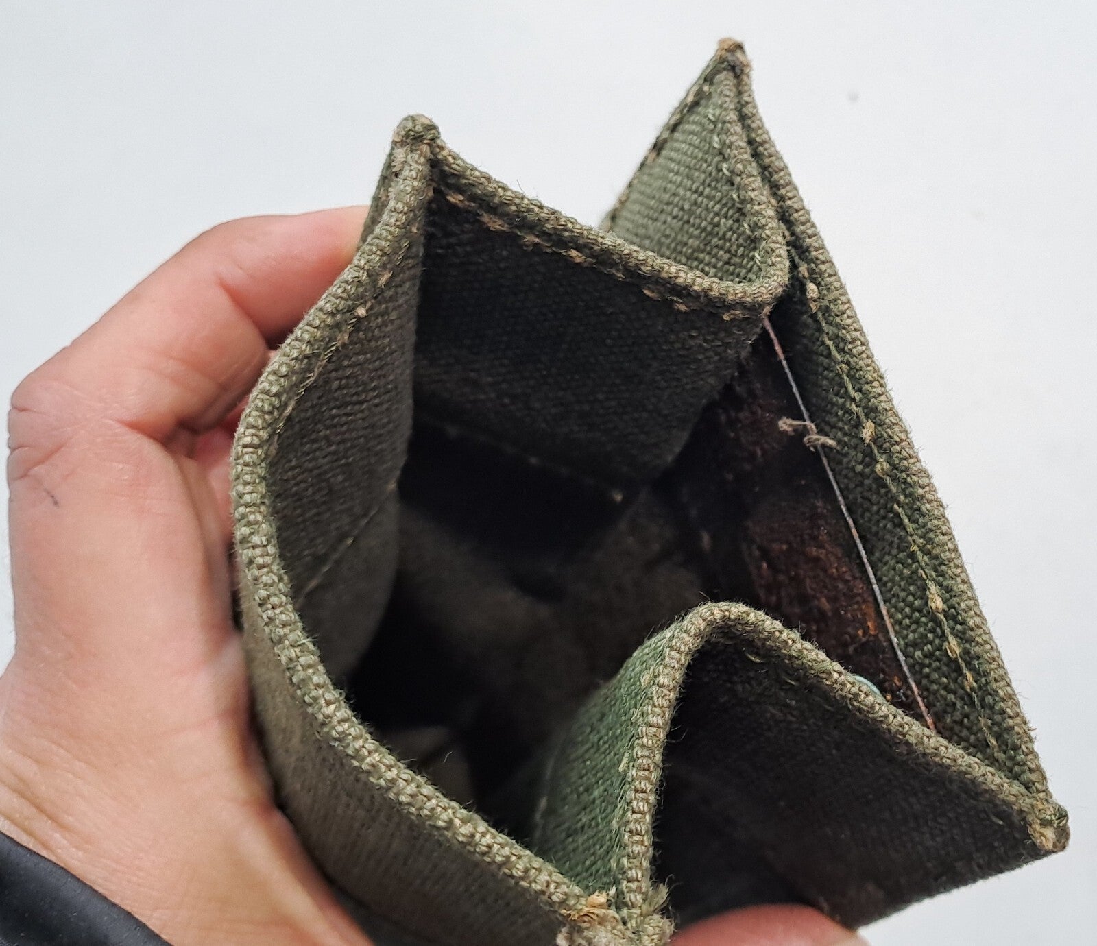 Genuine Surplus Vintage French PM-47  Pouch  Webbing Pouch (1724)