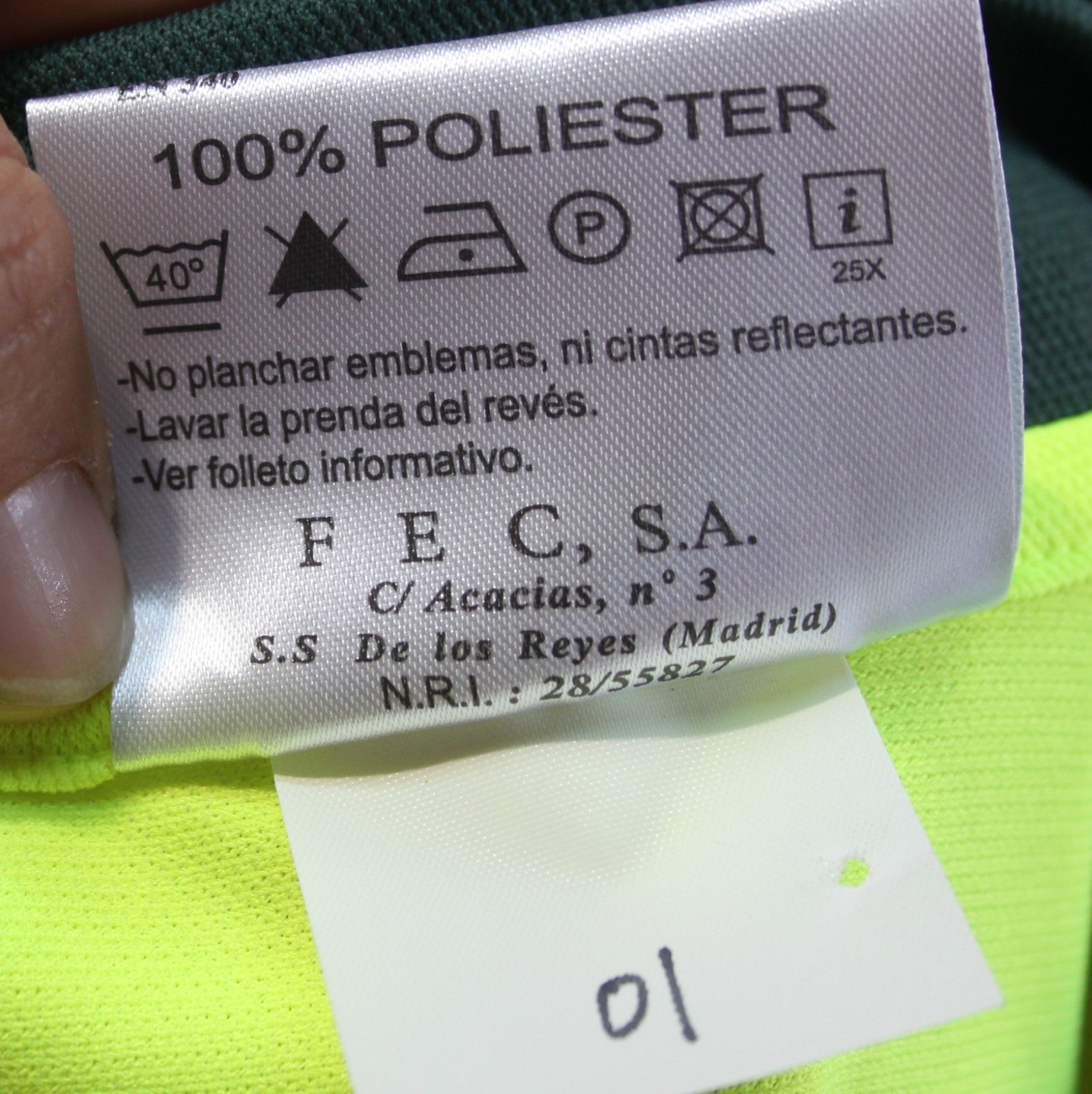 Genuine Surplus Spanish Traffic Police CivilGuard High Visibility Polo M (2215)