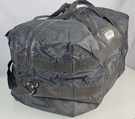 French Military College Holdall Black Duffle Bag Zipped Genuine Surplus (1637)