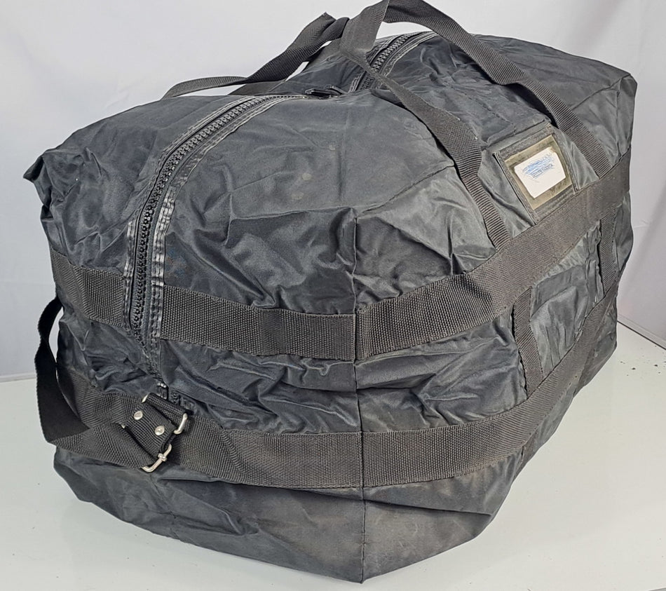 French Military College Holdall Black Duffle Bag Zipped Genuine Surplus (1637)