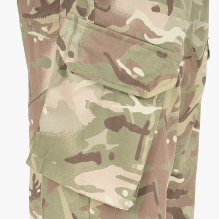 Highlander Midweight Delta Trousers Military Style Black Olive Camo Polycotton