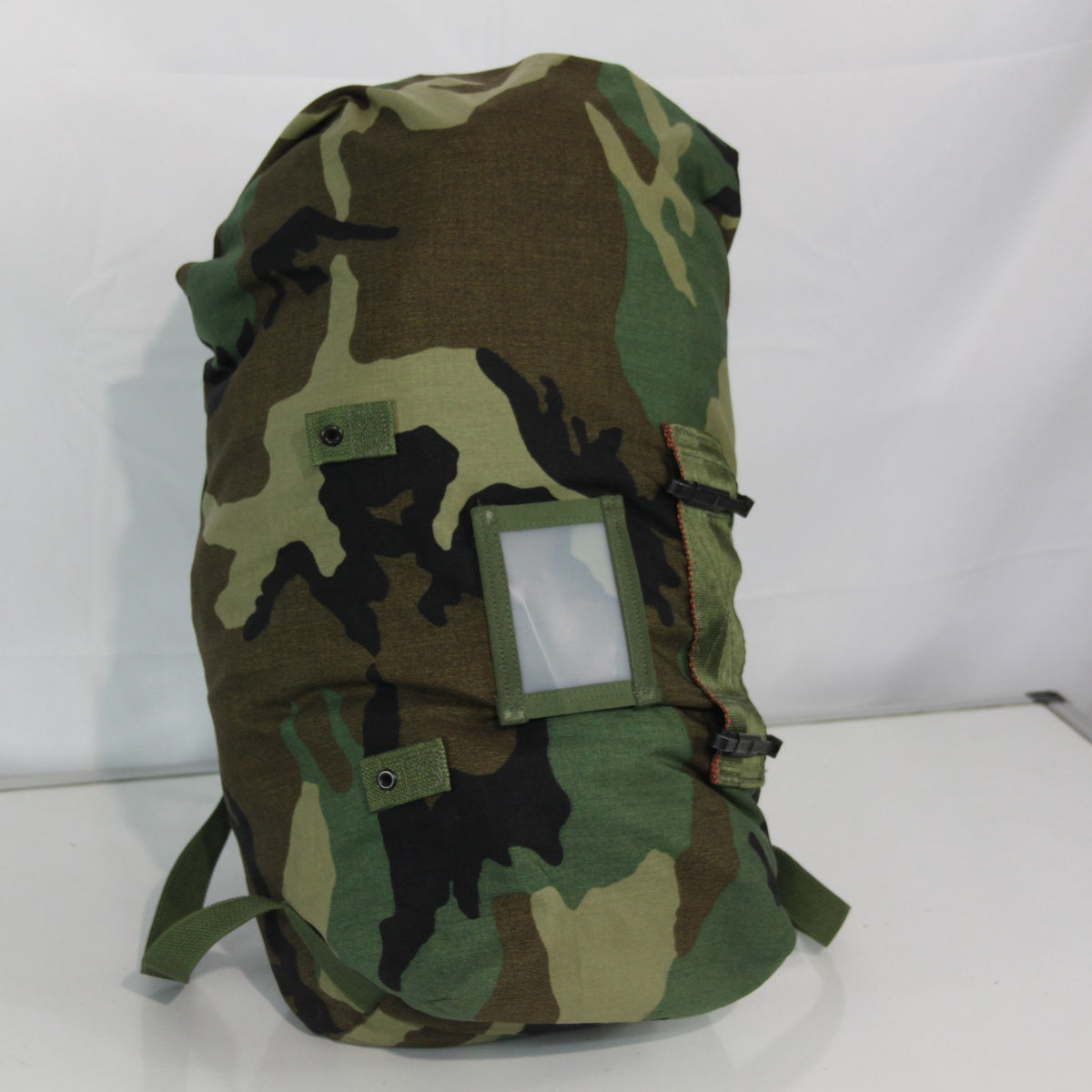 Genuine Surplus US Military Woodland Camo Pouch  Roll Top No Label (3436)