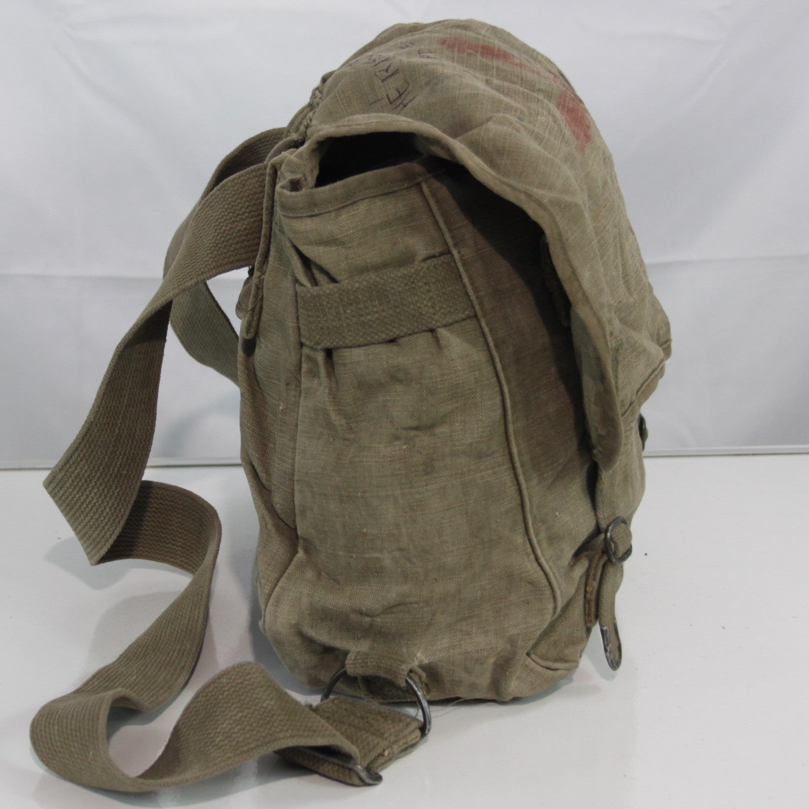 Genuine Surplus French Army Vintage Rucksack Cotton Canvas First Aid Padre 3407