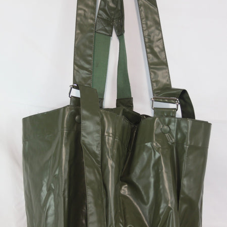 Waterproof Jacket Trouser Set PVC Coated Olive French Army Genuine Surplus(3952)